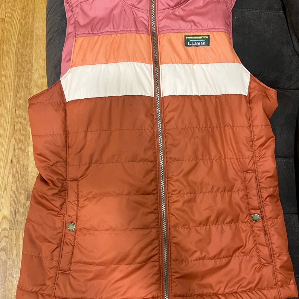 L.L. Bean Multicolor Puffer Vest - LIKE NEW